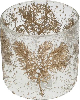Zdjęcie produktu dla Świecznik Twig II ⌀15cm gold