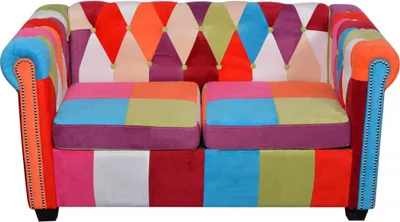 Obrázek produktu pro vidaXL Pohovka Chesterfield 2-Seater Fabric