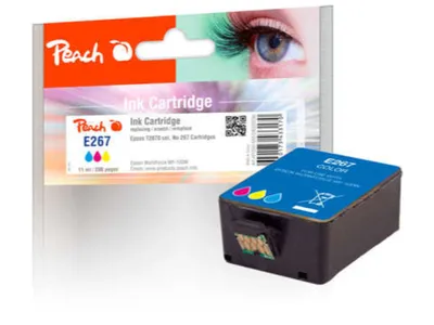 Produktbild von Peach PI200-585, Cyan, Magenta, Gelb, Tinte auf Pigmentbasis, 11 ml, 1 Stück(e), 200 Seiten