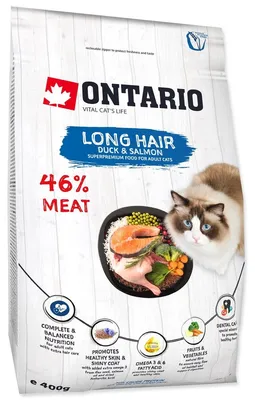Productafbeelding van Krmivo Ontario Kattenvoer, langharig, 0,4 kg