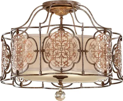 Produktbild von Elstead Marcella Deckenleuchte E27 3-fach Britische Bronze, oxidierte Bronze