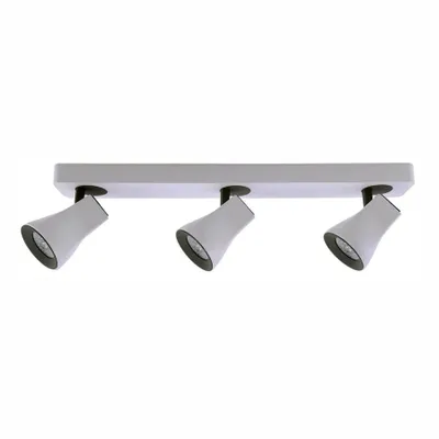 Image de Spot de plafond VALENTINA blanc 3xGU10x35W en plastique, dimensions : 12 x 56 x 6,5 cm, IP20, Italux