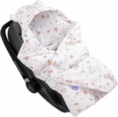 Obrázek produktu pro Jukki deka do autosedačky 90x90 cm s kapucí – zavinovačka do vajíčka – Candy Circus
