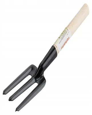 Produktbild von Verkatto Handgabel mit Holzgriff zur Bodenbearbeitung