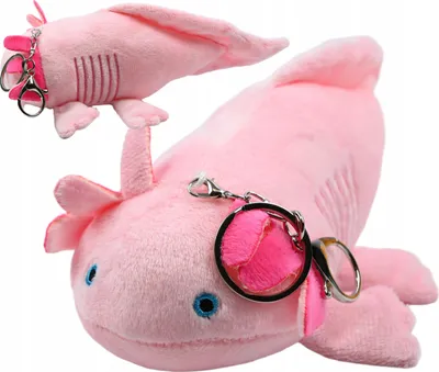 Obrázek produktu pro Aksolotl Plyšový Přívěsek Na Klíče Maskot Velký Axolotl Různé Barvy