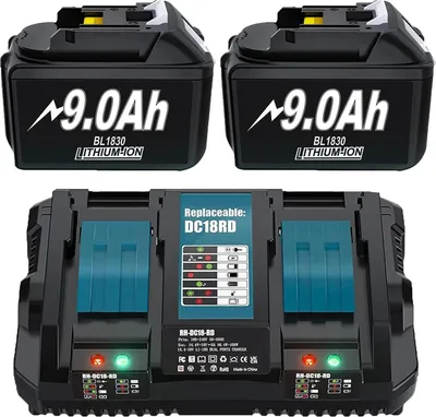 Obrázek produktu pro Náhradní baterie, kapacita 9000mAh, kompatibilní s několika modely, 2 9000mAh 1 Dual