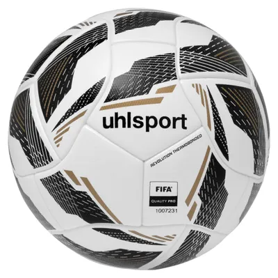 Obrázek produktu pro Zápasový míč Uhlsport Revolution Thermobonded - bílý / černý / zlatý