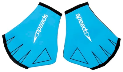 Immagine prodotto di Guanti da nuoto Speedo in neoprene blu - Guanti Aqua Large