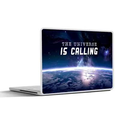 Produktbild von MuchoWow® Laptop Aufkleber Sticker Cover Zitate - 'Das Universum ruft' - Sprichwörter - Jungen - Kinder - Kinder - Kleiner Junge 30x22 cm - Laptop-Sticker