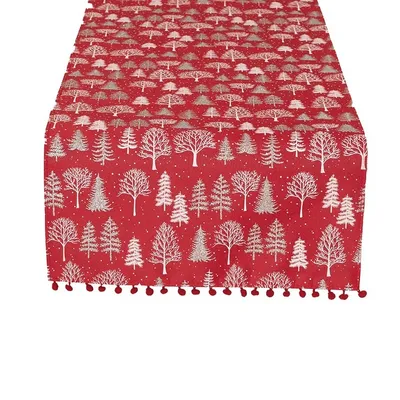 Produktbild von Weihnachtstischläufer 50x100 Winterzauber Rot