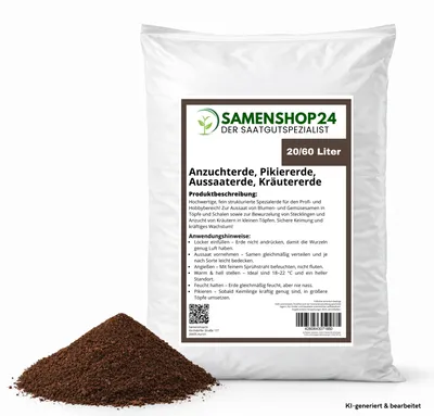 Produktbild von Samenshop24® 20L Anzuchterde, Pikiererde, Aussaaterde, Kräutererde