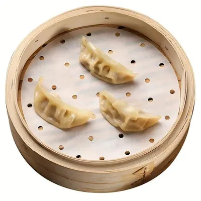 Productafbeelding van Bakpapier voor stoomovens en heteluchtfriteuses - Antiaanbaklaag - 50 stuks - Diameter 20 cm
