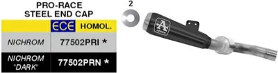 Image de Échappement ARROW Pro-Race Slip-On homologué en nichrome noir pour BMW F 900 R/F 900 XR