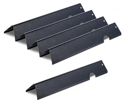 Image de 5 rails d'arôme Flavorizer Bars Distributeur de flamme (acier émaillé porcelaine) pour barbecues Weber Genesis ll 310 315 335 340, E/S 325s, ES/SX 325s, E/S 335, EX/SX/EPX-335, noir - Pièces détachées pour barbecues Weber