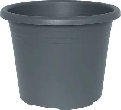 Image de Pot de Fleur Cylindro Anthracite - Élégance et Robustesse pour Plantes Ø 50cm