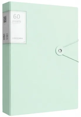 Immagine prodotto di EDIBAZZAR | Raccoglitore ad anelli, organizer, formato A4, per documenti, cartellina, 60 scomparti, verde
