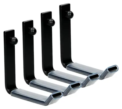 Produktbild von Wandhalterung für Autoreifen 4 STK. 105 x 105 mm | aus Ganzstahl | belastbar bis 40 kg | inkl. Montagematerial