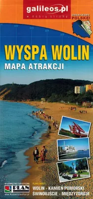 Immagine prodotto di Isola di Wolin 1:45.000. Kamień Pomorski, Świnoujście, Międzyzdroje. Mappa turistica. Galileos