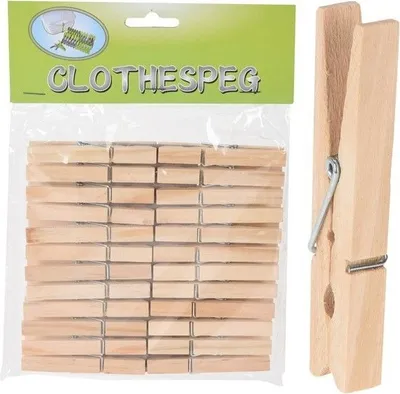 Obrázok produktu pre Grundlegende Holzkleiderstifte 24 Stücke