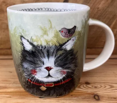 Produktbild von Becher Klaus die Katze M33, 400 ml, 90x88 mm, spülmaschinen- & mikrowellenfest
