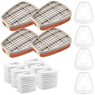 Obrázek produktu pro Filtr pro respirátor, bavlněné filtry, sada 68 kusů pro řemeslníky