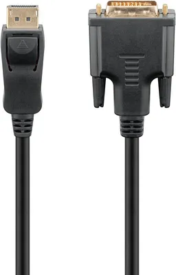 Produktbild von Goobay DisplayPort/DVI-D Adapterkabel 1.2, DisplayPort-Stecker > DVI-D-Stecker Dual-Link (24+1 pin)