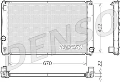 Produktbild von DENSO DRM50053 Kühler Wasserkühler Motorkühler für TOYOTA RAV 4 III (ACA3, ACE, ALA3, GSA3, ZSA3) RAV 4 IV (ZSA4, ALA4) Alphard / Vellfire (H2)