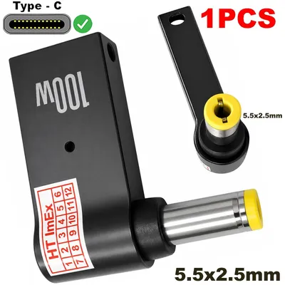 Produktbild von Anschluss 1: DC-Stecker 5,5 x 2,5 mm | Anschluss 2: USB 3.1 Type-C Buchse