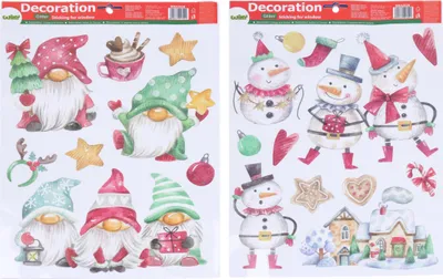 Immagine prodotto di Decorazione per finestre 41x29 cm MIX NATALE