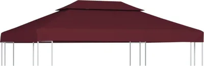 Produktbild von Pavillon-Dach mit Lüftungsdach 310 g/m² 4x3 m Bordeauxrot