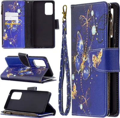 Zdjęcie produktu dla Pokrowiec König Design kompatybilny z etui na telefon Samsung Galaxy A72 5G ze skóry syntetycznej - Fioletowe etui na telefon komórkowy