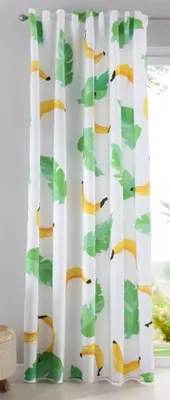 Produktbild von Vorhang Schal blickdicht verdeckte Schlaufen Universalband Digitaldruck Banane 245x140 (Höhe x Breite cm), 20490