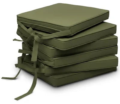 Produktbild von Beautissu 6er Set Loft SK Stuhlkissen Olivegrün, 45x40x5cm