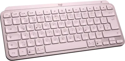 Produktbild von Logitech MX Keys Mini - Tastatur - hinterleuchtet - Bluetooth - QWERTZ - Schweiz - rosé