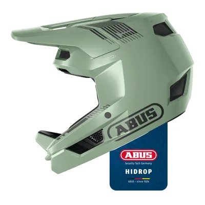 Obrázok produktu pre ABUS Downhill Helmet HiDrop - celoobličajová prilba s certifikátom ASTM s vonkajšou škrupinou ABS pre MTB: downhill, enduro a bike park - pre dospelých a mládež - zelená, veľkosť L