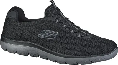 Produktbild von Skechers Summits, Herren Mesh Sneakers, Sportschuhe in schwarz, Memory Foam Fußbett, Skechers Laufsohle, in der Maschine waschbar