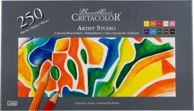 Produktbild von Cretacolor Artist Studio Farbstifte Set 250 Stk. Premium Künstlerfarbstifte für