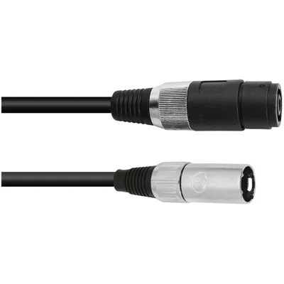 Produktbild von OMNITRONIC Adapterkabel Speaker(F)/XLR(M) 1m sw