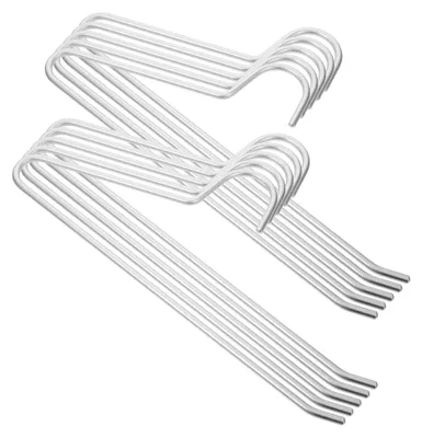 Produktbild von 10 Stück Hosenbügel für den Kleiderschrank, rutschfeste Bügel für Hosen, Jeans und Röcke