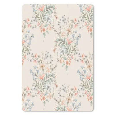 Produktbild von MuchoWow® Mauspad Mousepad Blumen - Rosa - Blätter 40x60 cm - Mousepads - Maus Mat - Pad - Mausunterlage - Schreibtisch Accesoire