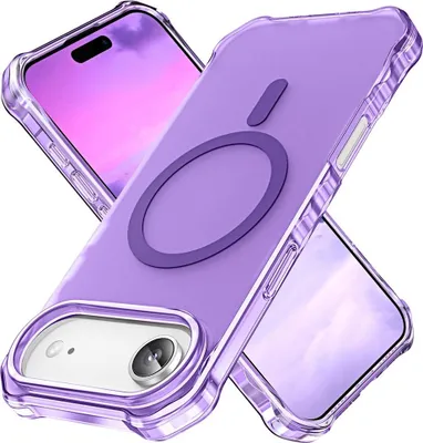 Produktbild von iPhone 17 Hülle - Coverup ShockProof TPU Back Cover - MagSafe Compatible - Violett