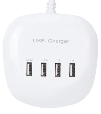Obrázek produktu pro Domácí kancelář – stolní univerzální inteligentní nabíječka pro mobilní telefony se 4 USB porty, 2,4 A