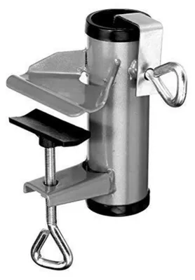 Immagine prodotto di Supporto per ombrellone da balcone, in ghisa zincata, adatto per alberi di ombrellone fino a 38 mm di diametro