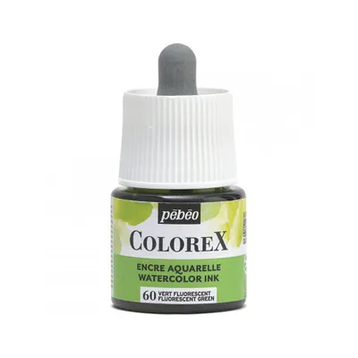 Produktbild von Pebeo Colorex Aquarelltinte, 45 ml, fluoreszierendes Grün