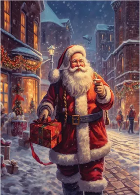 Produktbild von Weihnachtsposter Weihnachtsmann Weihnachten Feiertage P2384_30x40