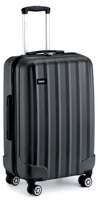 Produktbild von Koffer Trolley Mittelgroß Hartschale ABS Reisekoffer Rollkoffer Suitcase (Grau, L)