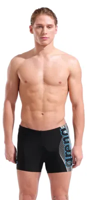 Immagine prodotto di ARENA AF010276-508, pantaloncini da bagno da uomo, modello Basic, colore nero e turchese, taglia L
