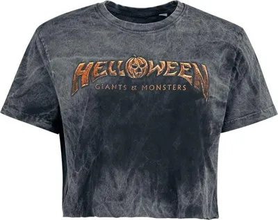 Produktbild von Helloween T-Shirt Damen Monsters Logo schwarz Band-Merch, Bands 100% Baumwolle S
