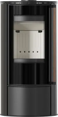 Zdjęcie produktu dla Piec wolnostojący KRATKI ERIK fi150 5,5kW klamka drewno egzotycznego Jatoba