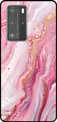 Produktbild von Smartphonica Telefon Fall geeignet für Huawei P40 Pro mit Marmor-Druck - TPU zurück Abdeckung Fall Marmor-Design - Pink